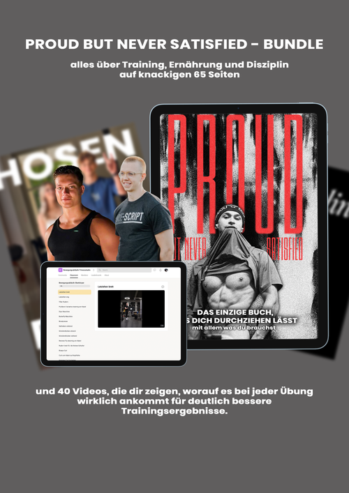 Proud but never satisfied